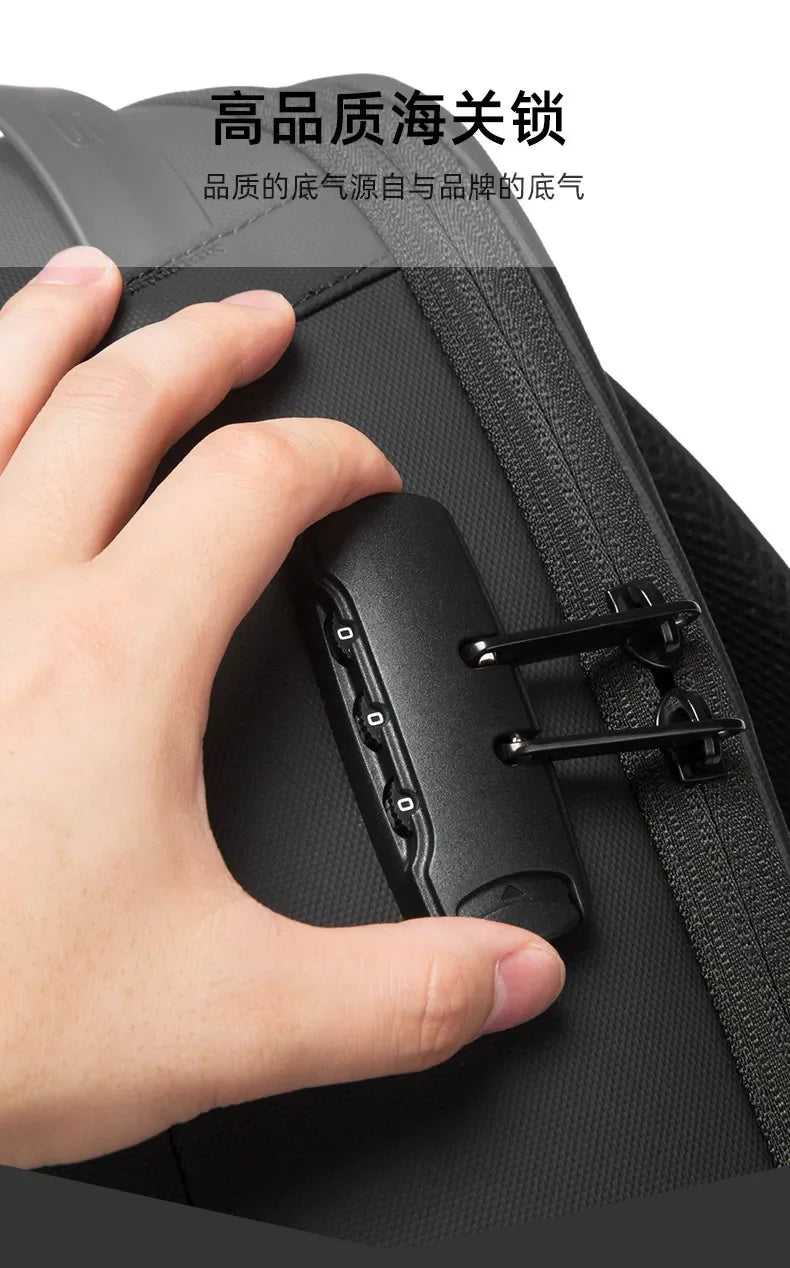 Bange Anti-Theft Backpack for Men – 15.6-inch Laptop Travel Backpack, Fashion Waterproof School Bag