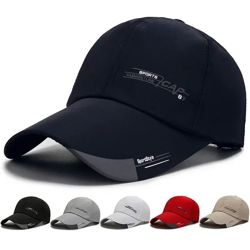Unisex Adjustable Nylon Baseball Cap – Casual Snapback Sports Hat for Men & Women