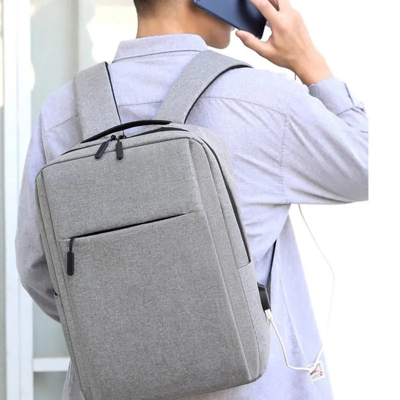 2025 New Versatile Business Bag – USB Rechargeable Waterproof Laptop Backpack for School and Travel