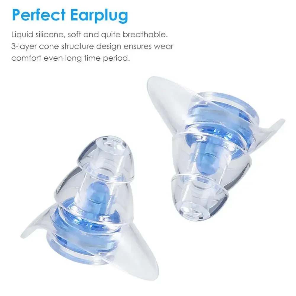 🌙 Block Out Noise, Sleep Better – Soft Silicone Noise-Canceling Earplugs for Sleep, Study & Concerts! 🎧✨