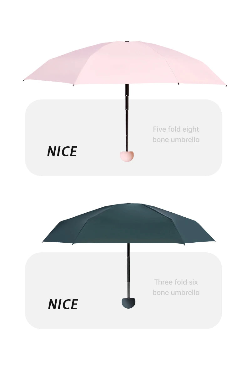 ☔ Compact & Lightweight Automatic Travel Umbrella – Strong, Windproof & Waterproof with Reinforced 6-Rib Design! 🌦️✨