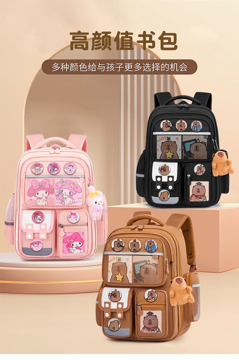 Large Waterproof Orthopedic School Backpack – Durable & Comfortable Book Bag for Boys & Kids!