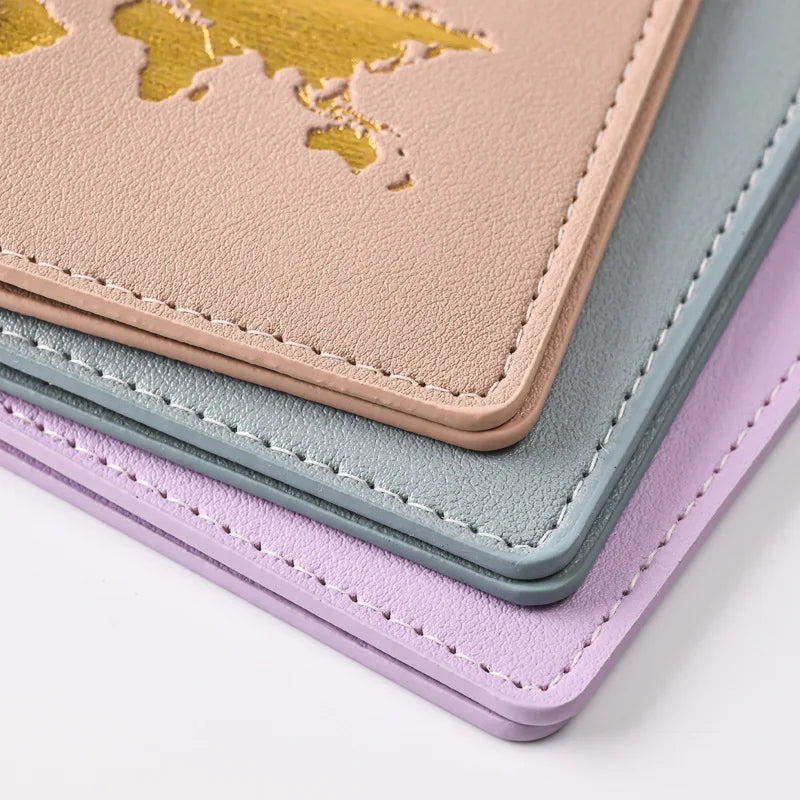 New Simple Fashion Passport Cover Thin Slim Travel Passport Holder Wallet Gift PU Leather Card Case Cover Unisex