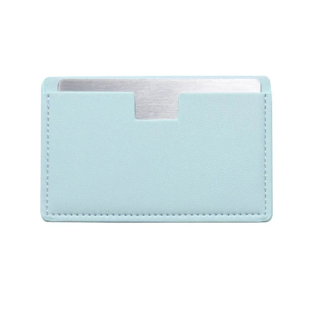 Stainless Steel Mini Card Mirror – Unbreakable, Shatterproof & Portable Pocket Makeup Mirror