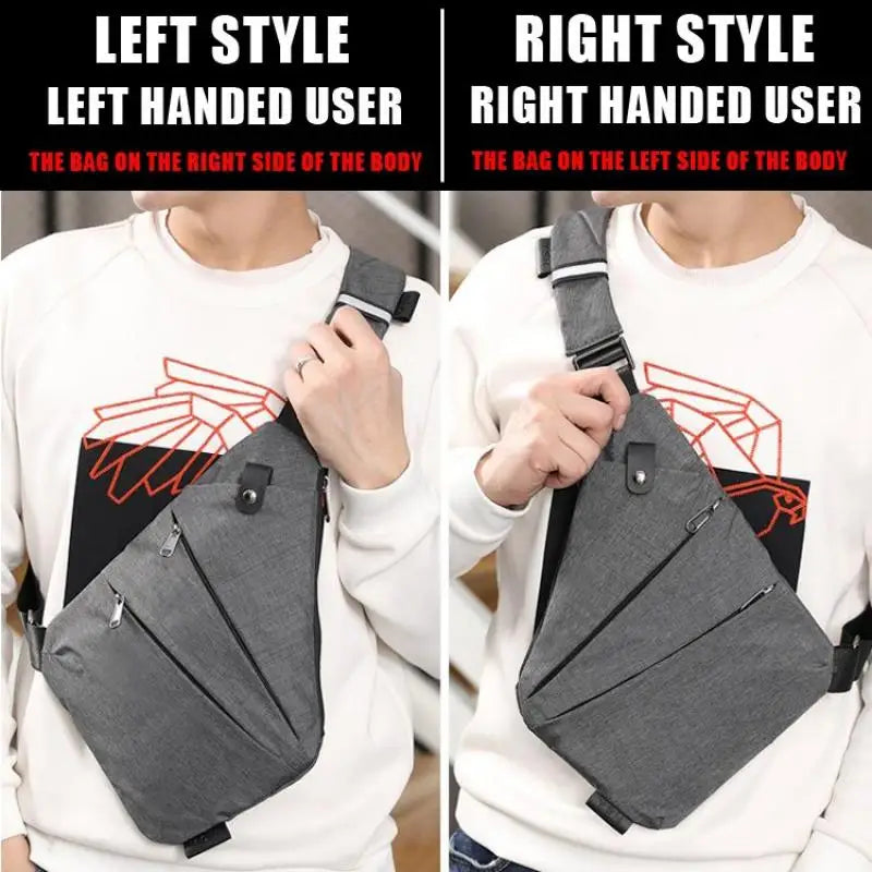 Men's Multifunctional Anti-Theft Chest Bag – Waterproof Crossbody Messenger & Fanny Pack