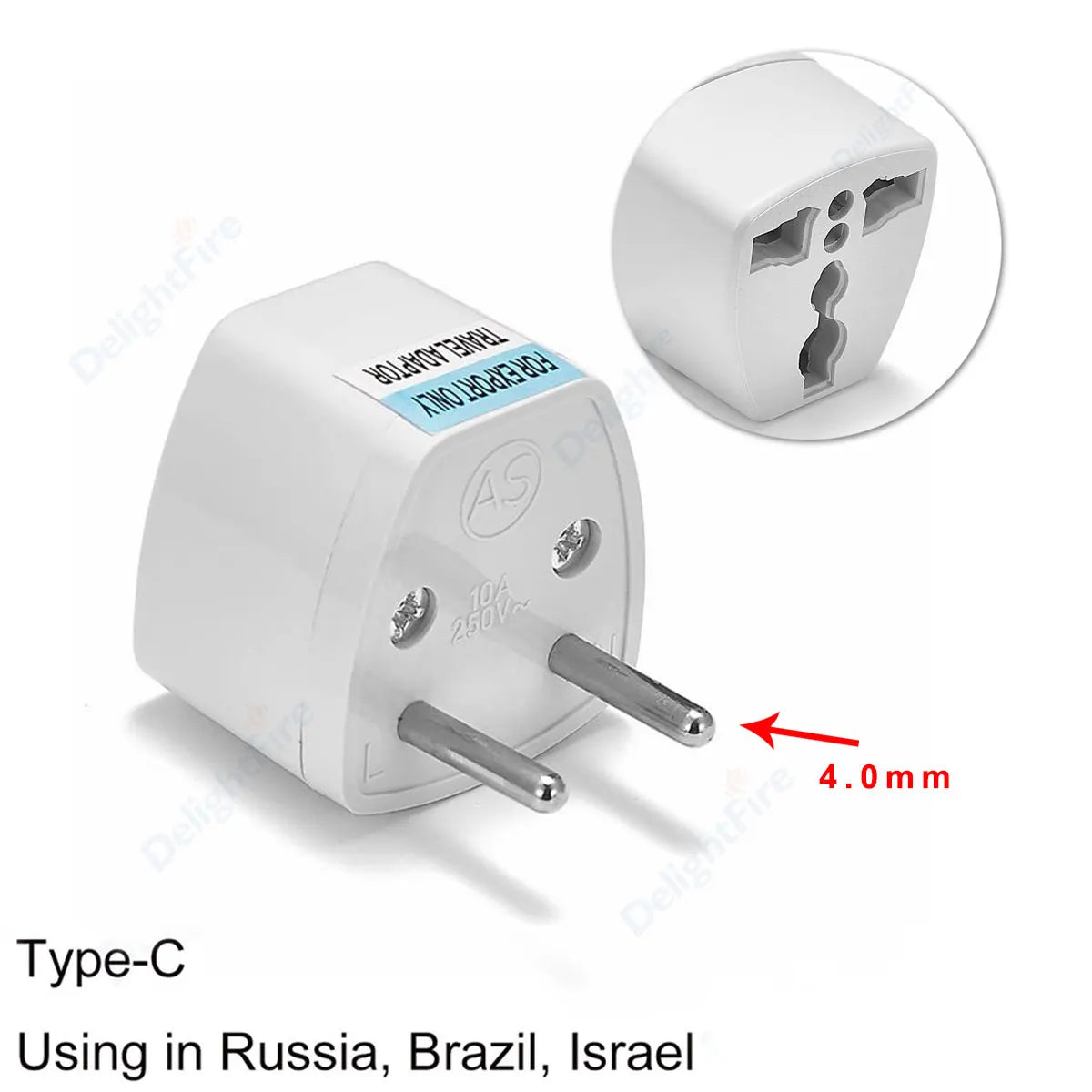 Universal Travel Plug Adapter – UK/EU/KR/US/AU/Brazil/French to Worldwide Power Socket Converter