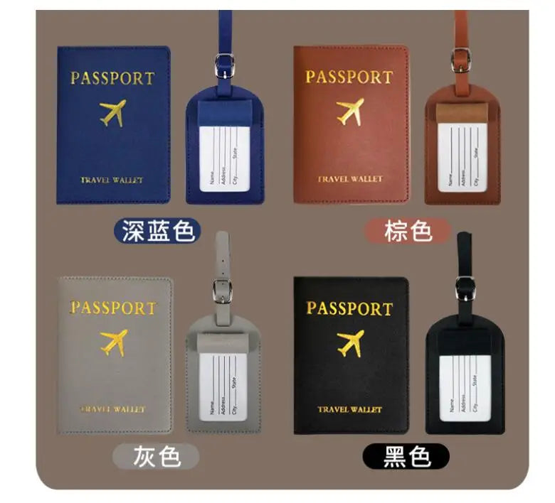 1PCS PU Leather Passport Holder Case – New Women & Men Passport Cover, Wallet, Travel Bank Card Document Bag