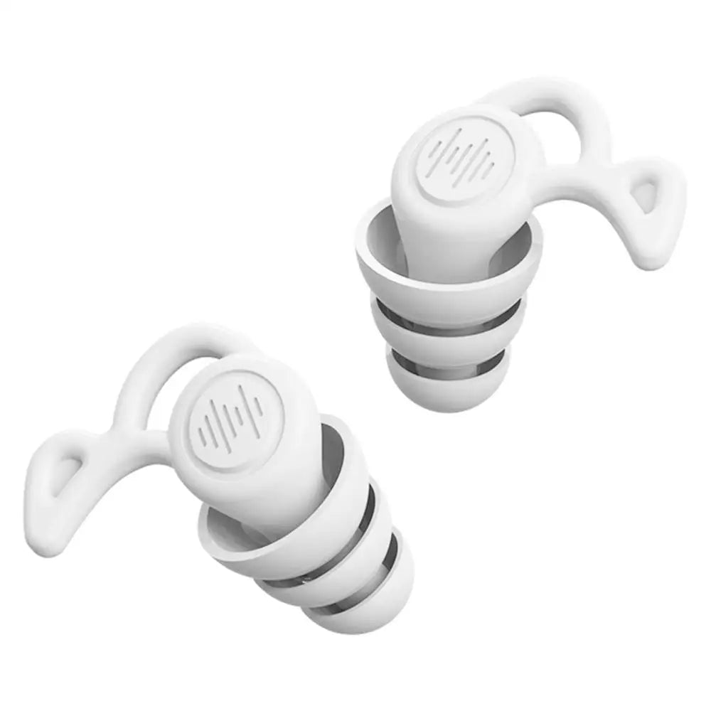 🌙 Enjoy Silence Anywhere – 3-Layer Ultra-Soft Silicone Earplugs for Sleeping, Swimming, Concerts & More! 🏊🎶✨