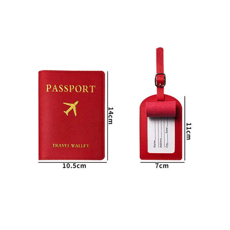 1PCS PU Leather Passport Holder Case – New Women & Men Passport Cover, Wallet, Travel Bank Card Document Bag