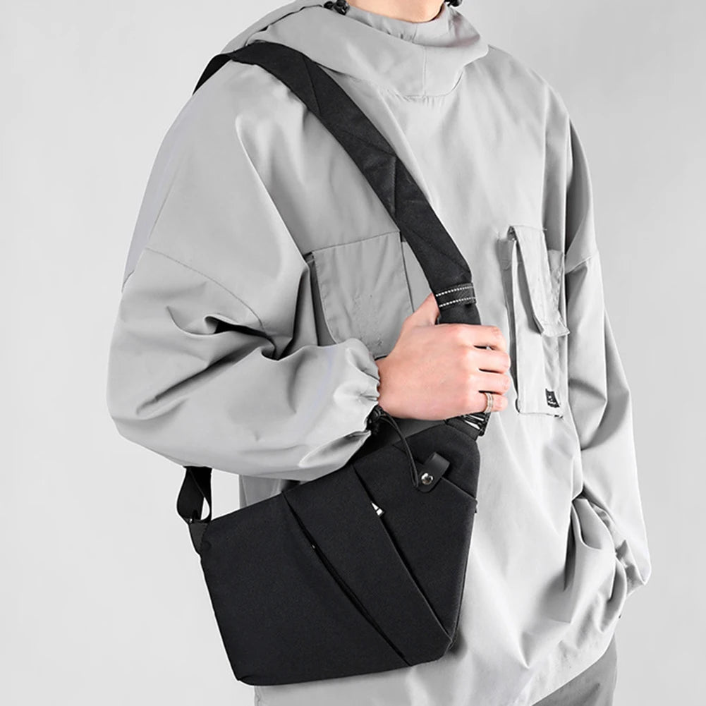 Men's Anti-Theft Travel Crossbody Bag – Mini Waterproof Sling Chest Bag for Everyday Use