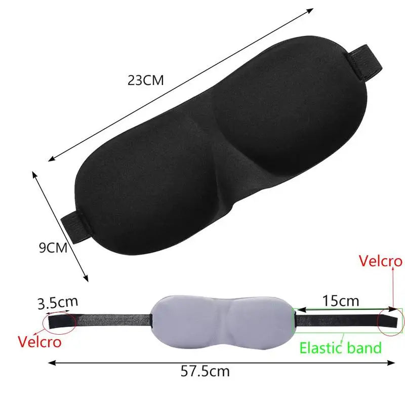3D Sleep Mask Natural Sleeping Eye Mask Eyeshade Cover Shade Eye Patch Soft Portable Blindfold Travel Eye Shade Sleeping Aid