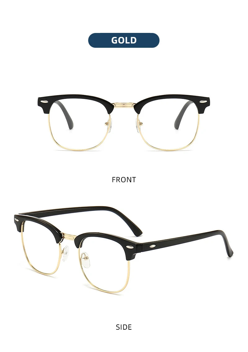 Classic Half-Frame Photochromic Sunglasses – Retro Chameleon Shades for Men & Women ✨🚘