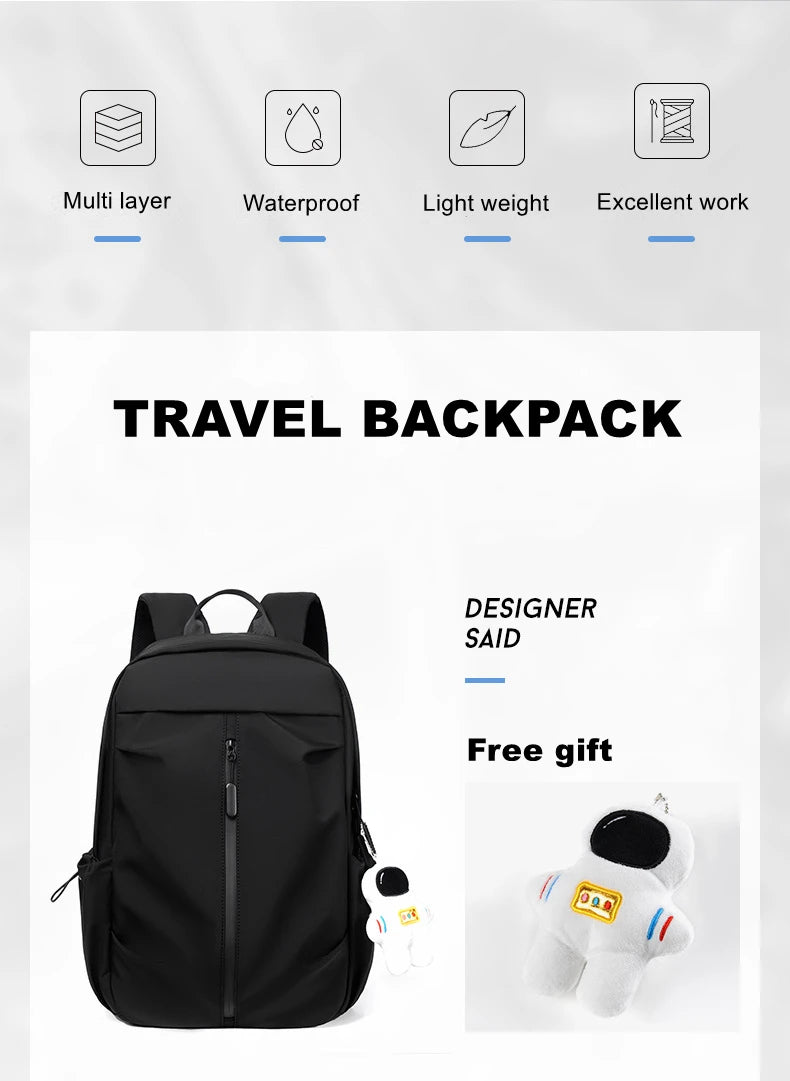 Fashion 35L High Capacity Waterproof Backpack – Trendy Laptop School Travel Bag for Men and Women