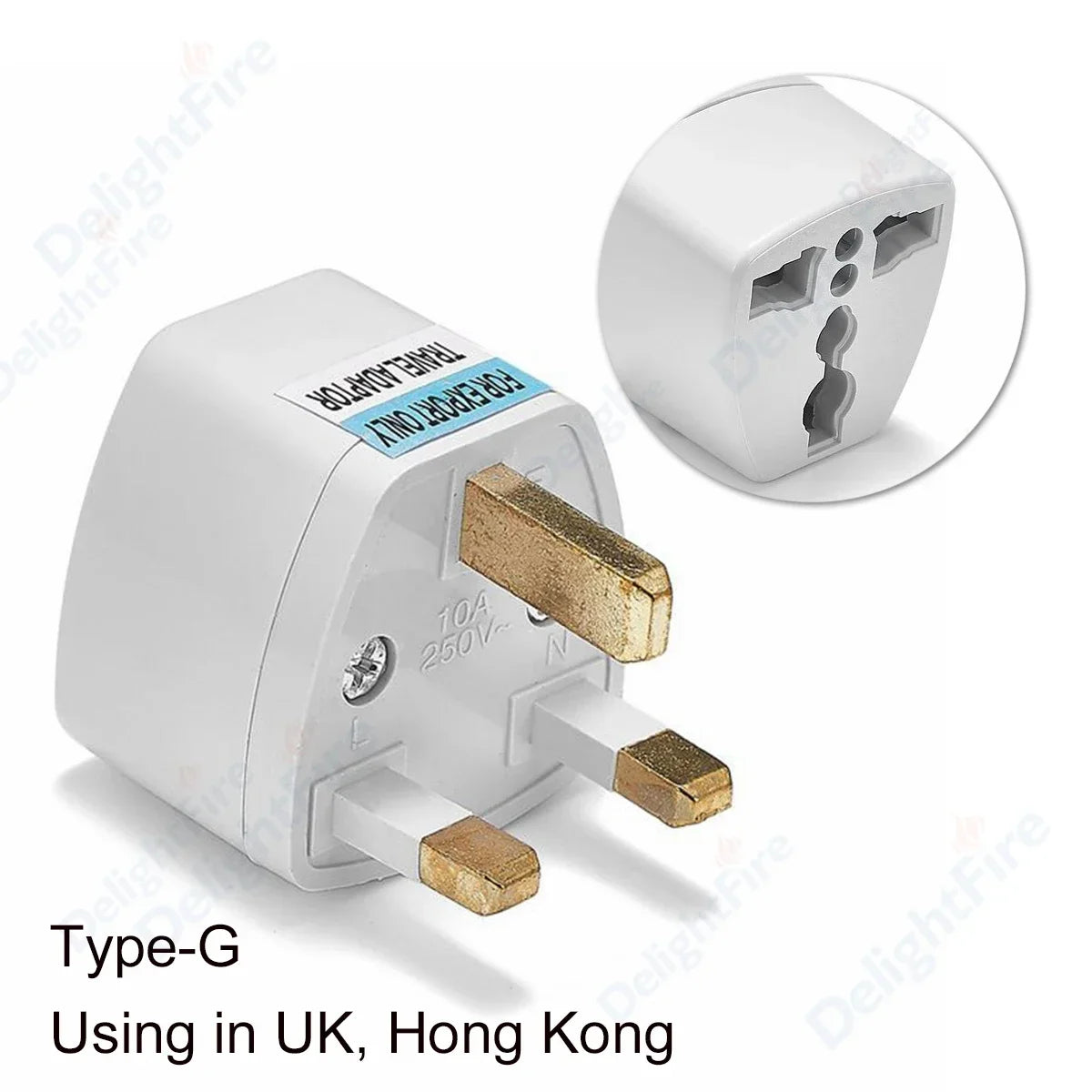 Universal Travel Plug Adapter – UK/EU/KR/US/AU/Brazil/French to Worldwide Power Socket Converter