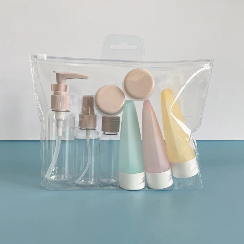 Travel Refillable Bottle Set – Perfect for Cosmetics, Lotion, Shampoo & Toiletries 💧