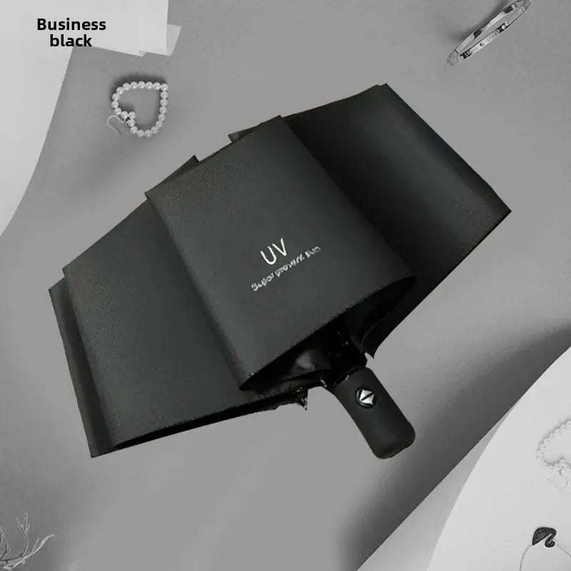 ☀️☔ Automatic UV Protection Umbrella – Three-Fold, Windproof & Customizable for Business & Travel! 🌦️✨
