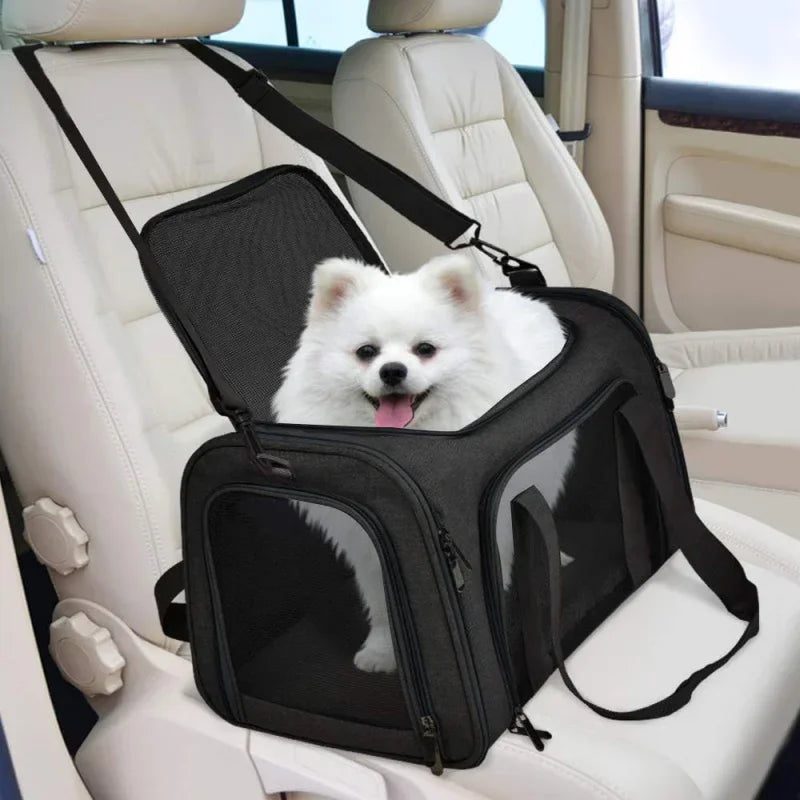 Cat Carriers Dog Carrier Pet for Small Medium Cats Dogs Puppies up to 15 Lbs, TSA Airline Approved Soft Sided
