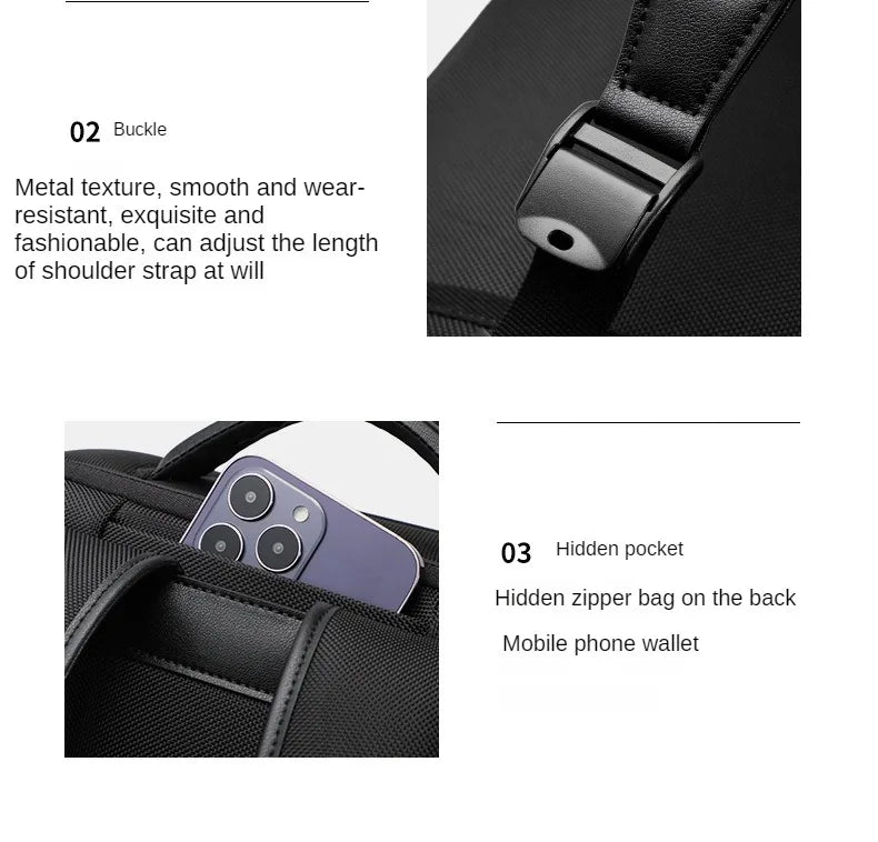 Waterproof Backpack Travel Bag Laptop backpack Large Capacity Backpacks Business Bag Detachable Backpack Dual-purpose Bag