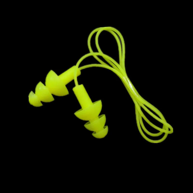 Soft Silicone Ear Plug with Elastic Lanyard – Waterproof & Noise-Reducing for Swimming, Water Sports & Daily Use!
