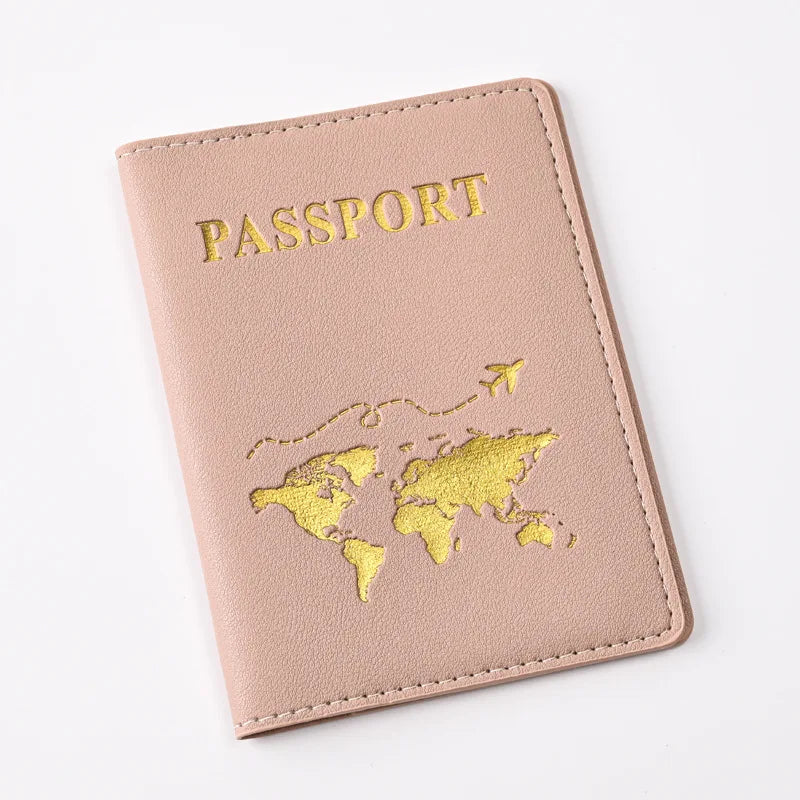 New Simple Fashion Passport Cover Thin Slim Travel Passport Holder Wallet Gift PU Leather Card Case Cover Unisex