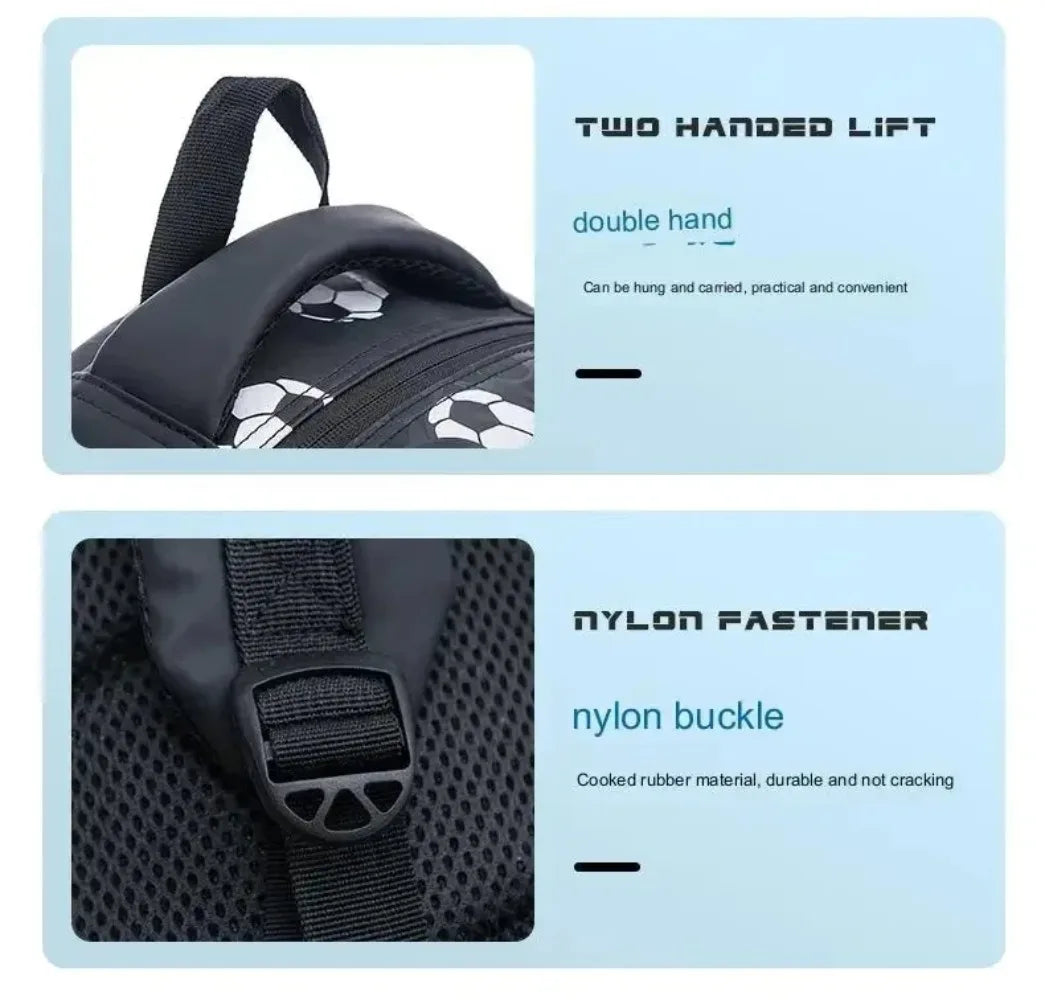 Football-Themed School Backpack – Durable & Stylish Travel Bag for Boys & Teenagers!