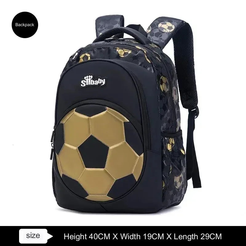Football-Themed School Backpack – Durable & Stylish Travel Bag for Boys & Teenagers!