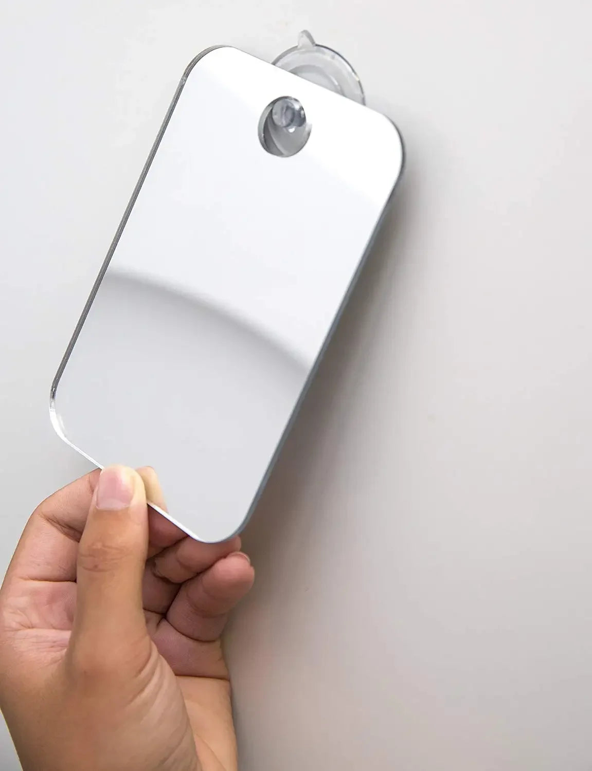 Fog-Free Acrylic Travel Mirror – Unbreakable Wall Suction Mirror for Shaving & Makeup