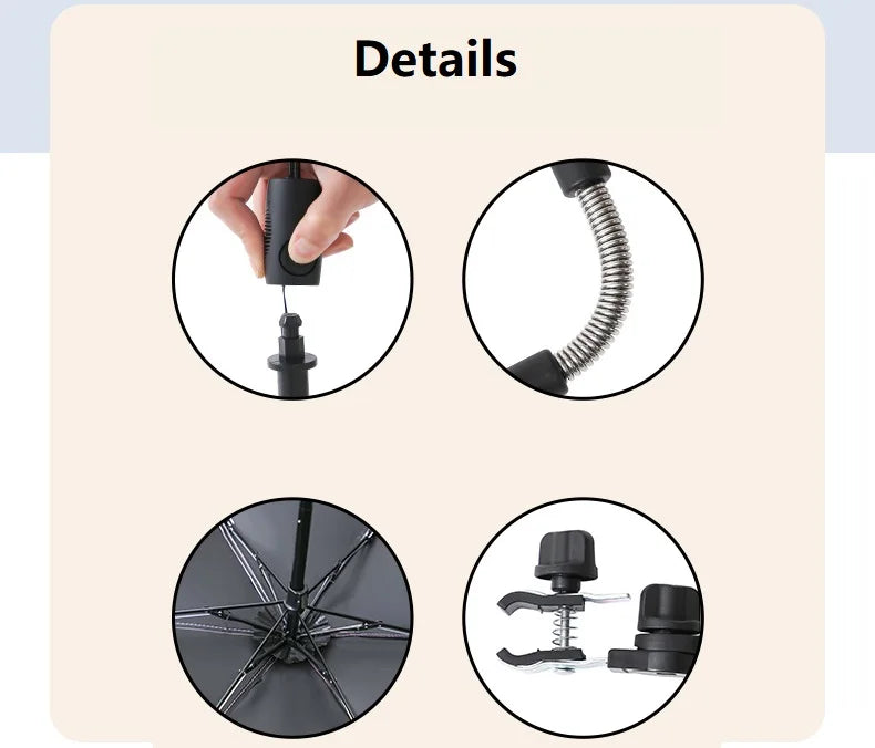 Universal Baby Stroller Umbrella Adjustable Pram Shade Umbrella Uv Sunshade For Stroller Accessories Foldable Parasol for Travel