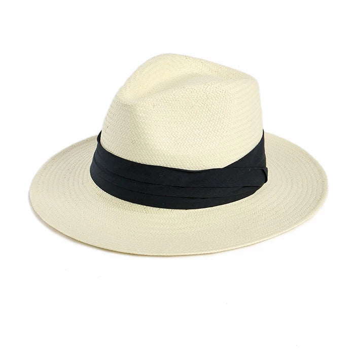 Sombrero Panama Hombre Summer Sun Protection Straw Hat Five Cent Grass Woven Panama Hat For Men Big Head Big Size Gentleman Hats