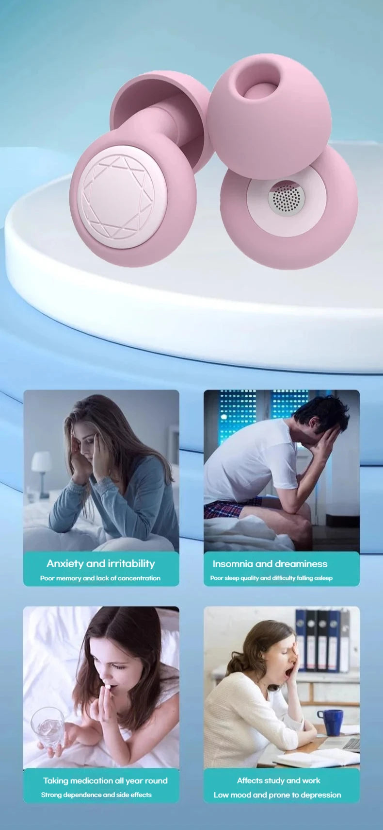 🌙 Silence the Noise, Sleep & Swim Peacefully – Ultra-Soft Silicone Earplugs for Powerful Noise Reduction & Waterproof Comfort! 🏊✨