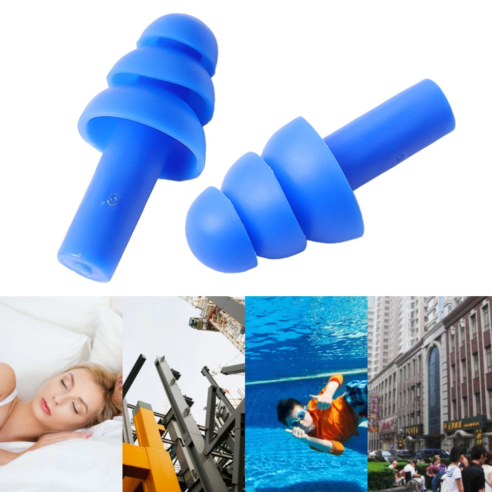 🌙 Sleep Soundly & Swim Safely – Waterproof Noise-Cancelling Silicone Earplugs with Convenient Carry Box! 🏊✨