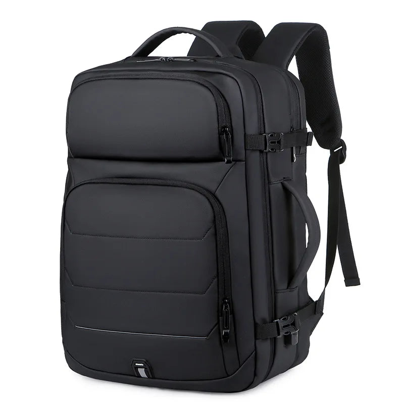 Expandable 17-inch Men’s Laptop Backpack – Waterproof Notebook Bag with USB, Schoolbag, Sports Travel Backpack for Men