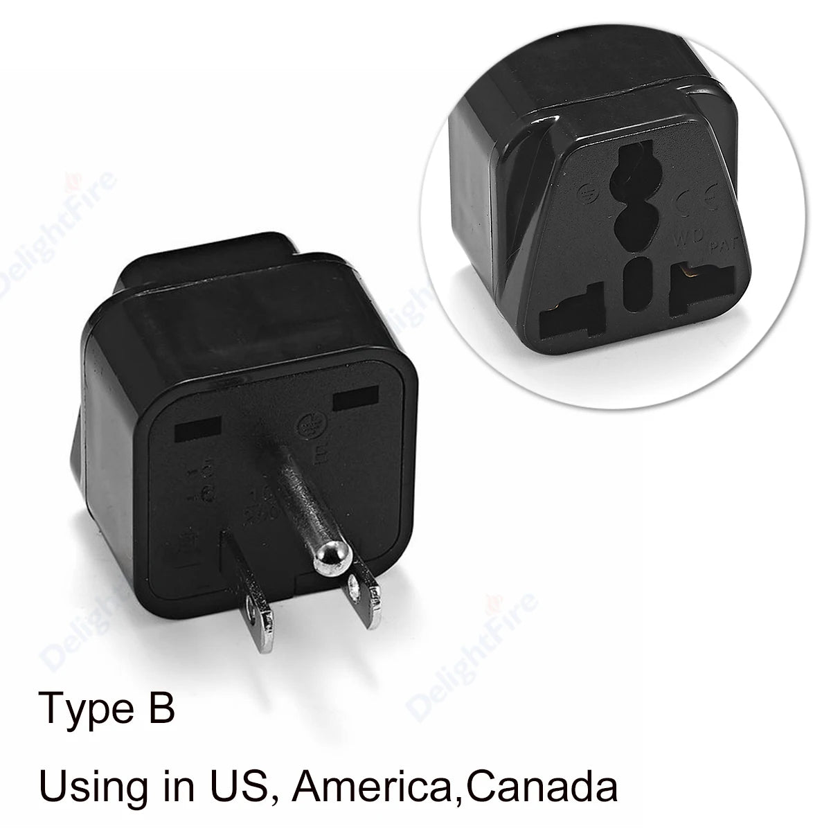 Universal Travel Plug Adapter – UK/EU/KR/US/AU/Brazil/French to Worldwide Power Socket Converter