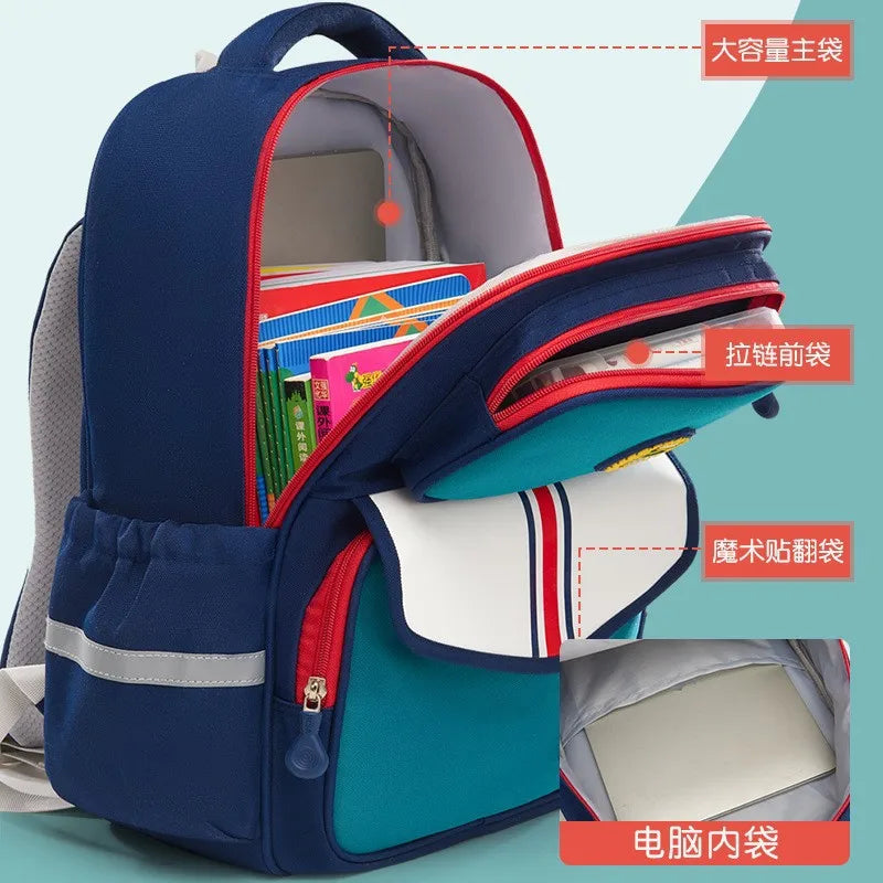 Kids' Orthopedic Waterproof School Backpack – Durable, Comfortable & Spacious Book Bag for Boys & Girls!