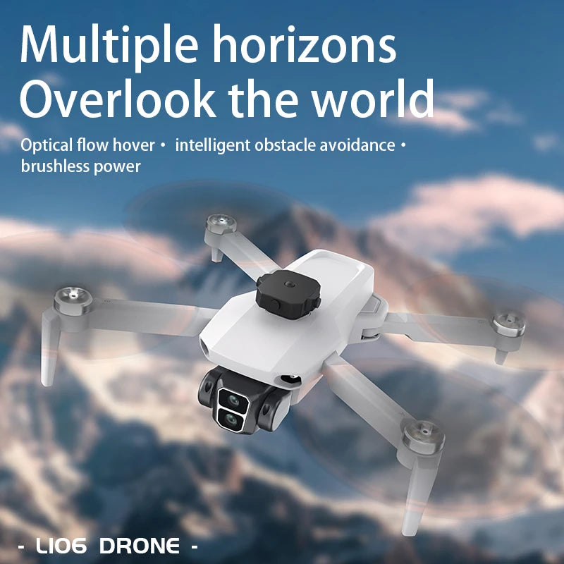 L106 MAX Brushless Dual Camera Drone – 360° Obstacle Avoidance, 2.4GHz RC Quadcopter with HD Camera