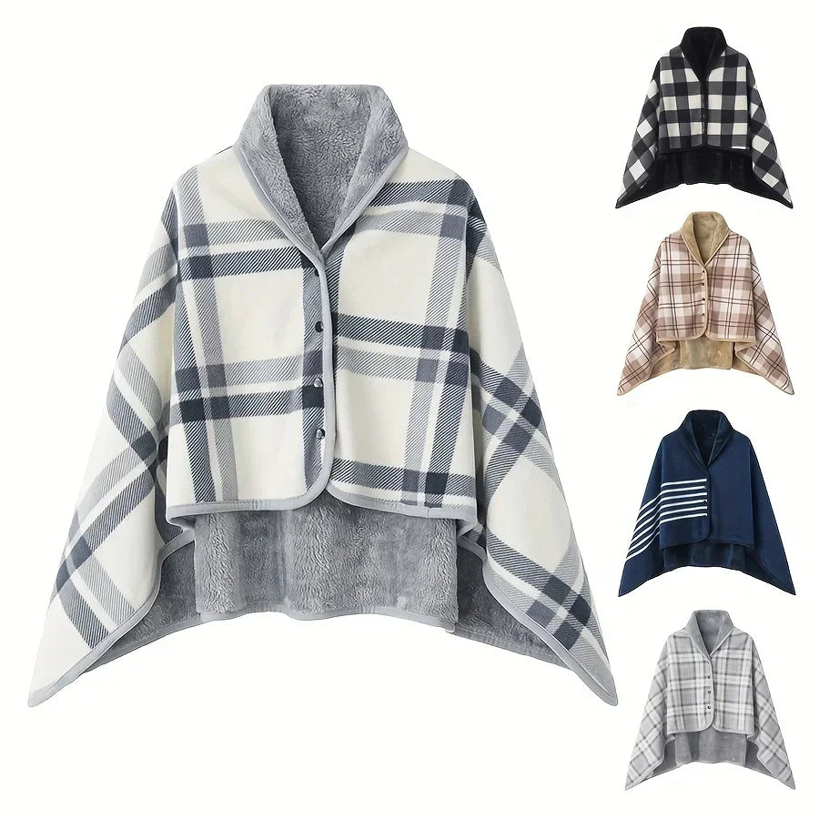 Cozy Wearable Flannel Blanket – Soft, Warm & Perfect for Home, Office & Travel Comfort!
