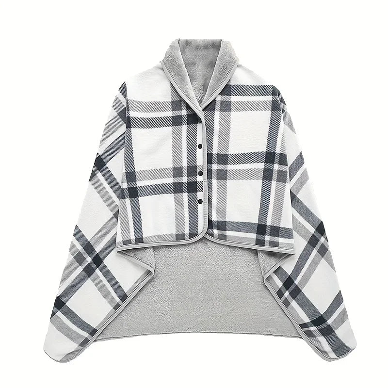 Cozy Wearable Flannel Blanket – Soft, Warm & Perfect for Home, Office & Travel Comfort!