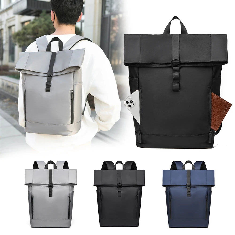 Men's Waterproof Laptop Backpack – Breathable, Large-Capacity Business & Travel Rucksack