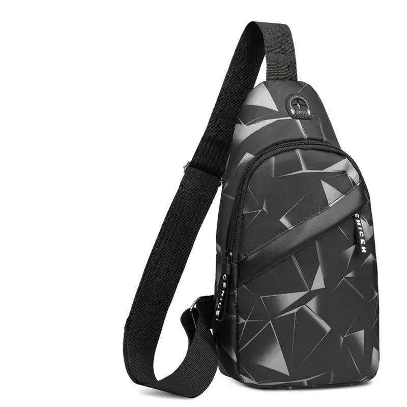 Oxford Cloth Casual Crossbody Bag – Unisex Sports Travel Outdoor Backpack, Lightweight Lovers Chest Shoulder Bag