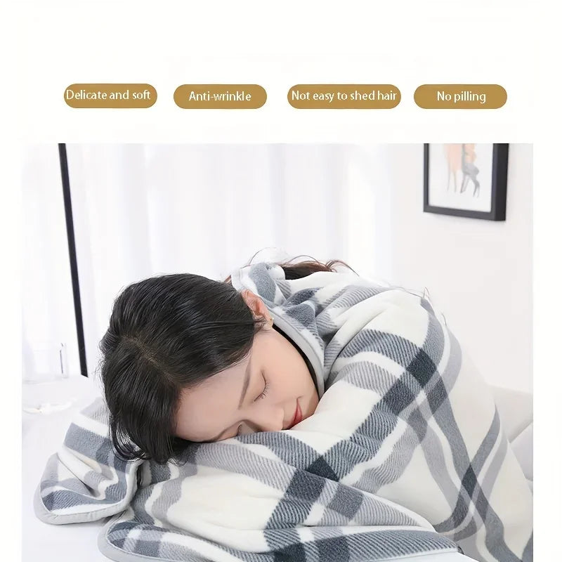 Cozy Wearable Flannel Blanket – Soft, Warm & Perfect for Home, Office & Travel Comfort!