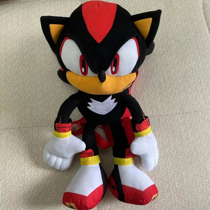 Classic Game Character Black Shadow 55CM Plush Backpack Anime Silver Doll Children's Comfort Toy Birthday Christmas Gift