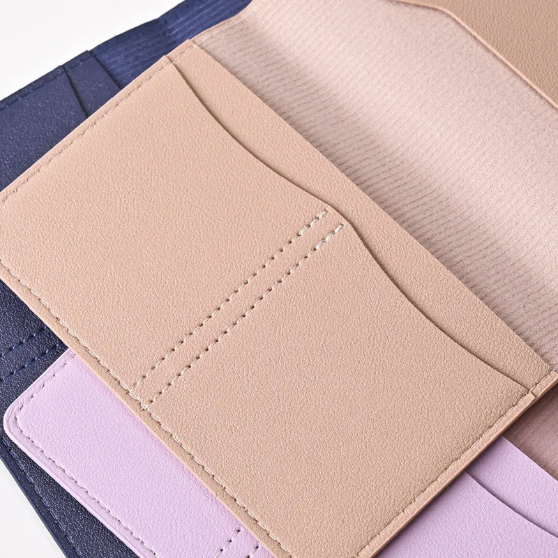 New Simple Fashion Passport Cover Thin Slim Travel Passport Holder Wallet Gift PU Leather Card Case Cover Unisex