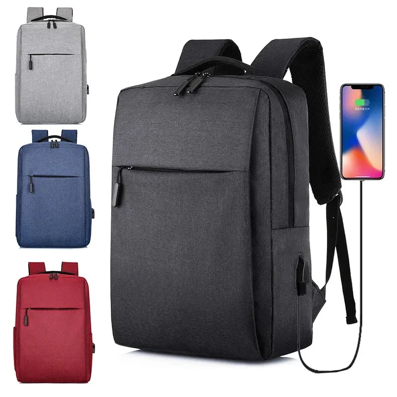 2025 New Versatile Business Bag – USB Rechargeable Waterproof Laptop Backpack for School and Travel