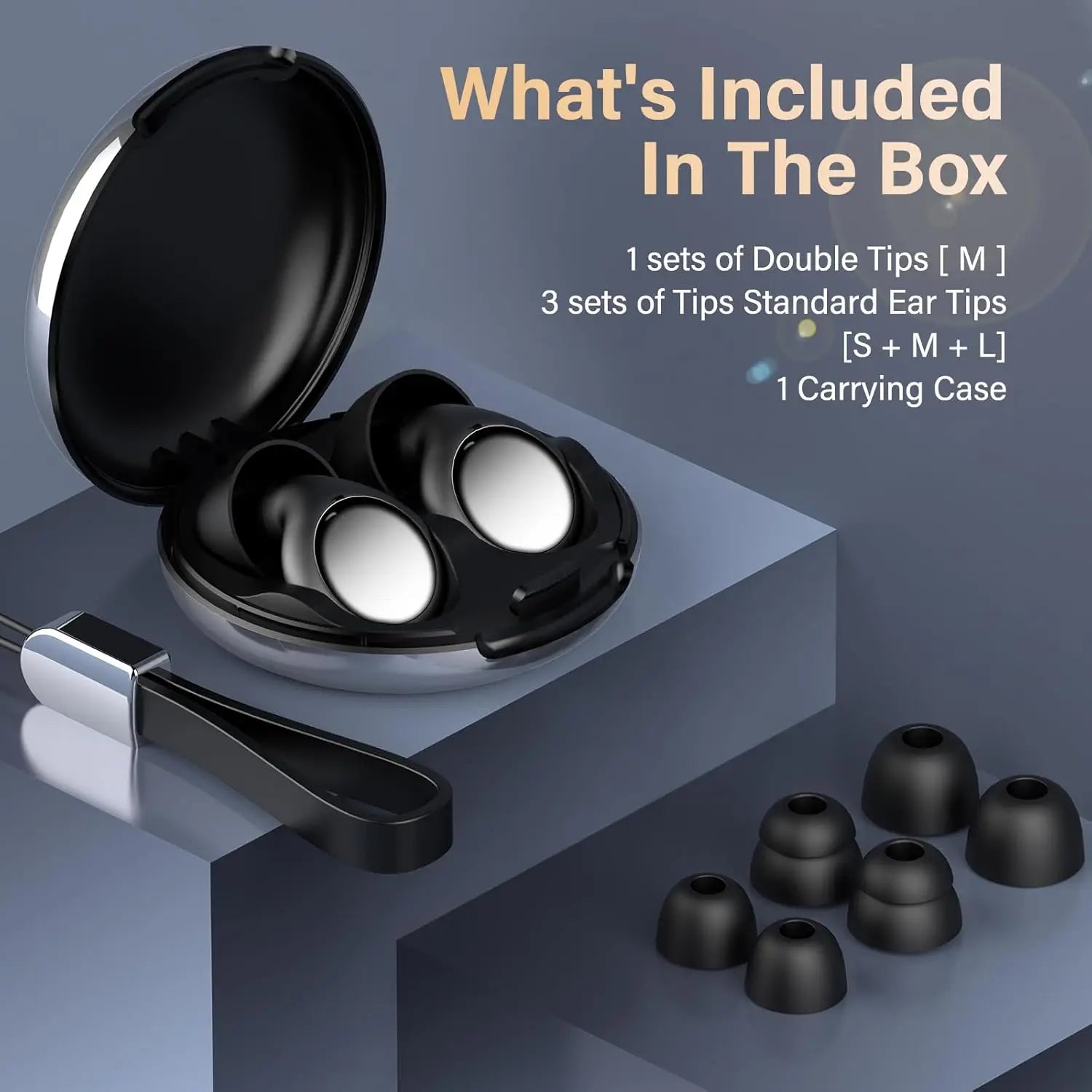 🌙 Quiet Your World – 32dB Reusable Silicone Earplugs for Peaceful Sleep, Enhanced Focus & Everyday Noise Relief! 📚✨
