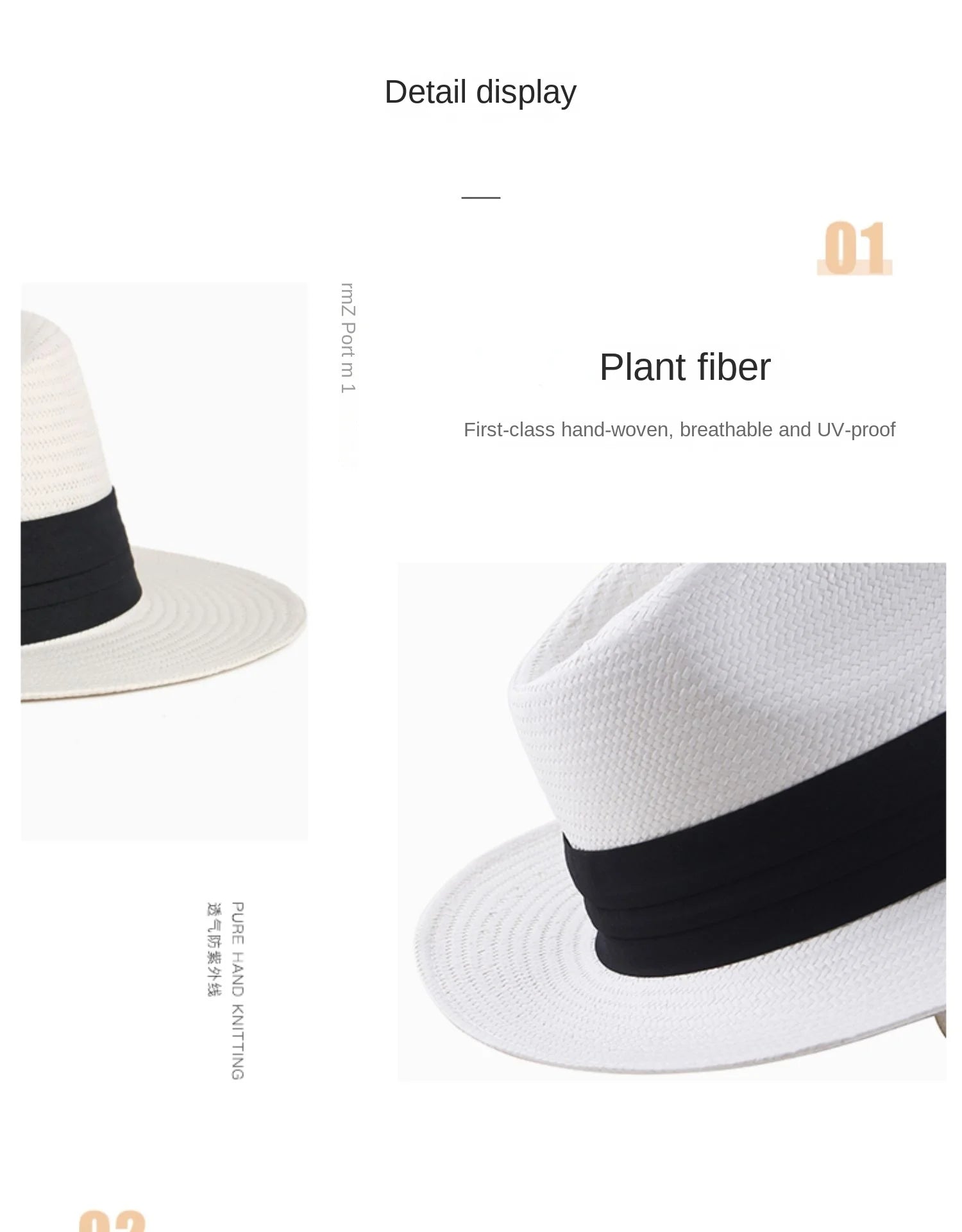 Sombrero Panama Hombre Summer Sun Protection Straw Hat Five Cent Grass Woven Panama Hat For Men Big Head Big Size Gentleman Hats
