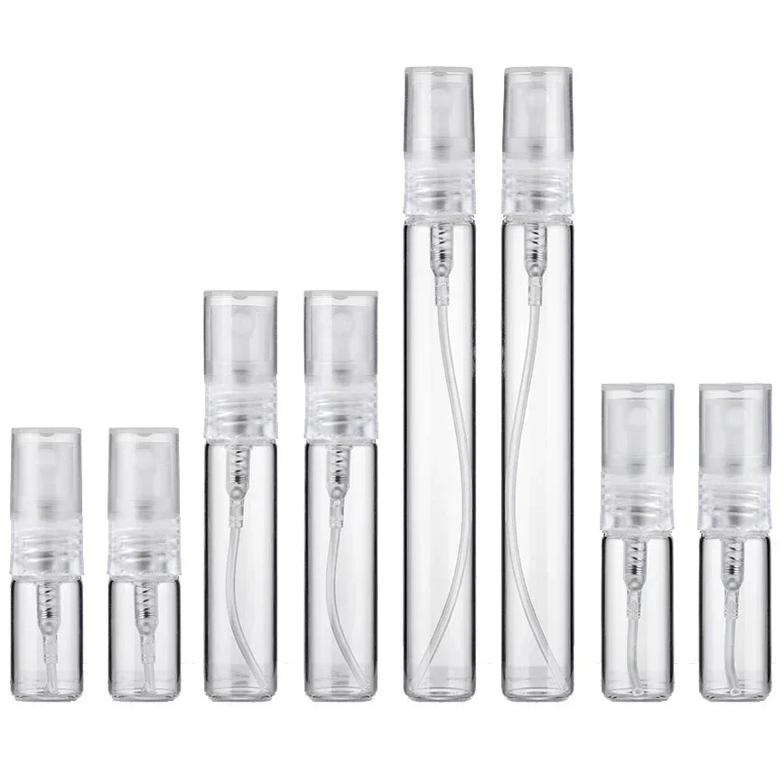 8PCS Mini Refillable Perfume Bottles – 10ml/5ml/3ml/2ml Transparent Glass Spray Bottles for Travel8PCS Mini Refillable Perfume Bottles – 10ml/5ml/3ml/2ml Transparent Glass Spray Bottles for Travel