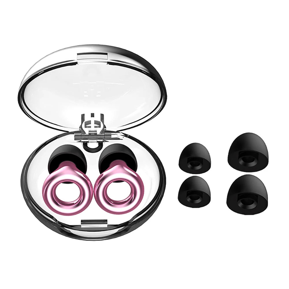1 Pair Silicone Earplug Swimming Professional Waterproof Earplug With Exquisite Box Set Noise Reduction Earplugs For Sleeping