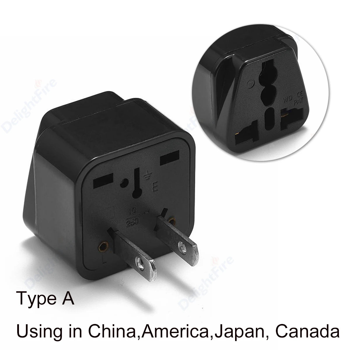 Universal Travel Plug Adapter – UK/EU/KR/US/AU/Brazil/French to Worldwide Power Socket Converter