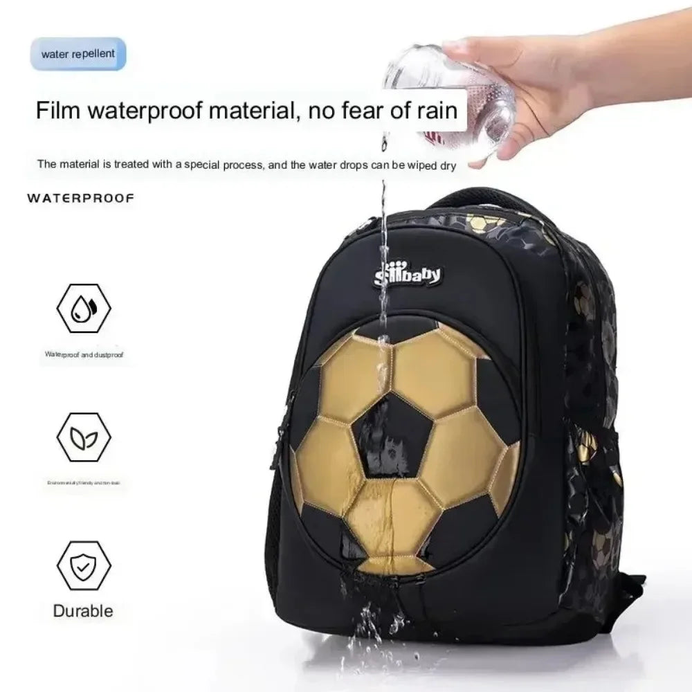 Football-Themed School Backpack – Durable & Stylish Travel Bag for Boys & Teenagers!