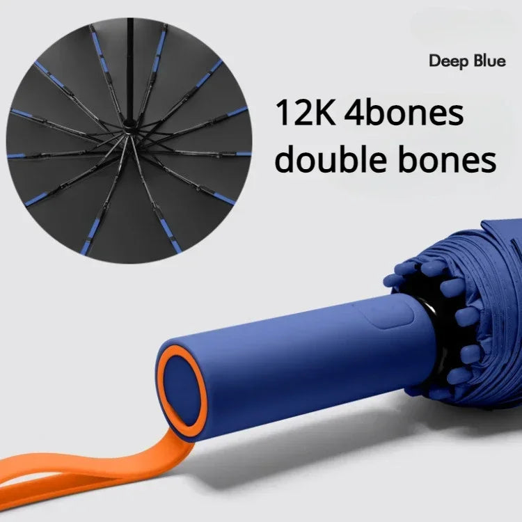 ☔ 72-Bone Windproof Automatic Umbrella – Reinforced, Large & UV-Protective for Ultimate Storm Protection! ☀️🌪️✨